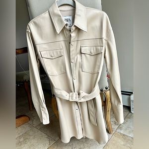 COPY - New Zara faux cream jacket size XS